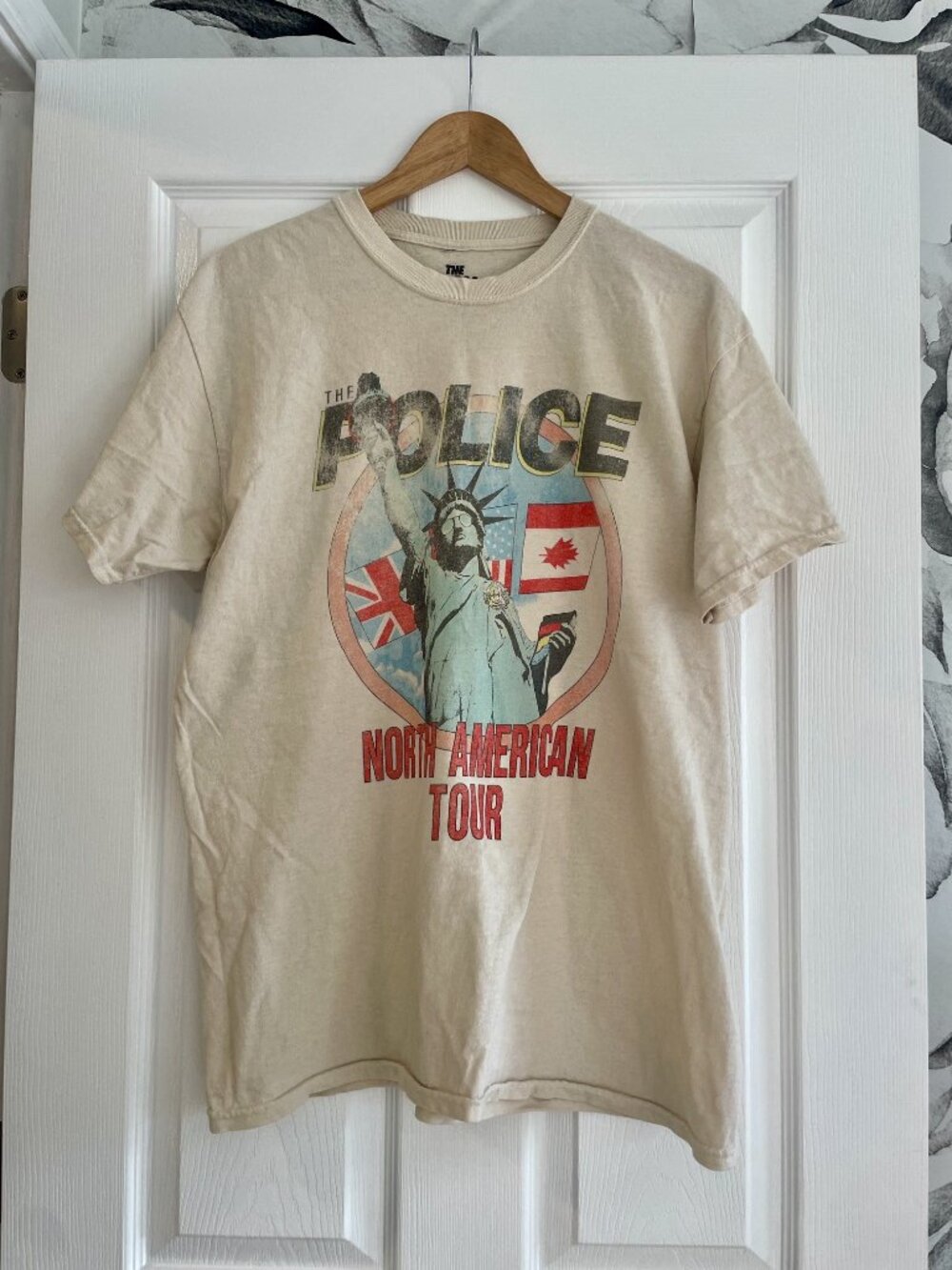The Police North America Tour Tee – Beige (M/L)